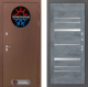 Входная металлическая Дверь Лабиринт (LABIRINT) Термо Магнит 20 Бетон темный в Подольск