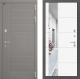 Входная металлическая Дверь Лабиринт (LABIRINT) Формо Зеркало 19 Белый софт в Подольск