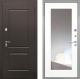 Входная металлическая Дверь Интекрон (INTECRON) Кампо ФЛЗ-120-М Зеркало Белый матовый в Подольск