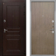 Входная металлическая Дверь Интекрон (INTECRON) Брайтон Тиковое Дерево Гладкая шпон Венге коричневый в Подольск