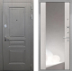Дверь Интекрон (INTECRON) Брайтон Графит ФЛЗ-516 Зеркало Сосна белая в Подольск