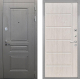 Входная металлическая Дверь Интекрон (INTECRON) Брайтон Графит ФЛ-102 Сосна белая в Подольск