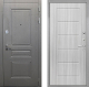 Входная металлическая Дверь Интекрон (INTECRON) Брайтон Графит ФЛ-39 Сандал белый в Подольск