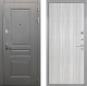 Входная металлическая Дверь Интекрон (INTECRON) Брайтон Графит В-07 с молдингом Сандал белый в Подольск
