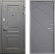 Входная металлическая Дверь Интекрон (INTECRON) Брайтон Графит Лучи-М Графит софт в Подольск