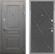 Входная металлическая Дверь Интекрон (INTECRON) Брайтон Графит Гладкая Гранит лава оникс в Подольск
