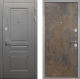 Входная металлическая Дверь Интекрон (INTECRON) Брайтон Графит Гладкая Гранж в Подольск