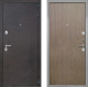 Входная металлическая Дверь Интекрон (INTECRON) Сенатор Лучи Гладкая шпон Венге коричневый в Подольск