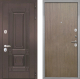 Входная металлическая Дверь Интекрон (INTECRON) Италия Гладкая шпон Венге коричневый в Подольск