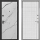 Входная металлическая Дверь Интекрон (INTECRON) Профит Black Мрамор Арктик В-07 с молдингом Лофт белый в Подольск