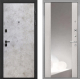 Входная металлическая Дверь Интекрон (INTECRON) Профит Black Мрамор Светлый ФЛЗ-516 Зеркало Сосна белая в Подольск