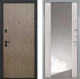 Входная металлическая Дверь Интекрон (INTECRON) Профит Black Венге Коричневый ФЛЗ-516 Зеркало Сосна белая в Подольск