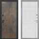 Входная металлическая Дверь Интекрон (INTECRON) Профит Black Гранж В-07 с молдингом Лофт белый в Подольск
