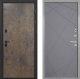 Входная металлическая Дверь Интекрон (INTECRON) Профит Black Гранж Лучи-М Графит софт в Подольск