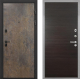 Входная металлическая Дверь Интекрон (INTECRON) Профит Black Гранж Гладкая Эковенге поперечный в Подольск
