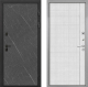 Входная металлическая Дверь Интекрон (INTECRON) Профит Black Гранит Лава Оникс В-07 с молдингом Лофт белый в Подольск