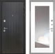 Входная металлическая Дверь Интекрон (INTECRON) Гектор ФЛ-295 ФЛЗ-120-М Зеркало Белый матовый в Подольск