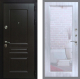 Входная металлическая Дверь Рекс (REX) Премиум-Н Зеркало Пастораль Сандал белый в Подольск