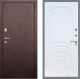 Входная металлическая Дверь Рекс (REX) 2 Медный Антик FL-128 Белый ясень в Подольск