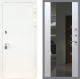 Входная металлическая Дверь Рекс (REX) 5 Белая Шагрень СБ-16 Зеркало Белый ясень в Подольск
