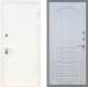 Входная металлическая Дверь Рекс (REX) 5 Белая Шагрень FL-128 Сандал белый в Подольск