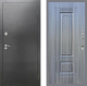 Входная металлическая Дверь Рекс (REX) 2А Серебро Антик FL-2 Сандал грей в Подольск