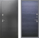 Входная металлическая Дверь Рекс (REX) 2А Серебро Антик GL Дуб тангенальный черный в Подольск