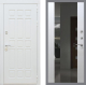 Входная металлическая Дверь Рекс (REX) 8 Силк Сноу СБ-16 Зеркало Белый ясень в Подольск