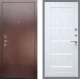 Входная металлическая Дверь Рекс (REX) 1 СБ-14 стекло белое Сандал белый в Подольск