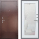 Входная металлическая Дверь Рекс (REX) 1 Зеркало Пастораль Белый ясень в Подольск