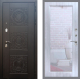 Входная металлическая Дверь Рекс (REX) 10 Зеркало Пастораль Сандал белый в Подольск