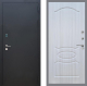 Входная металлическая Дверь Рекс (REX) 1A Черный Муар FL-128 Сандал белый в Подольск
