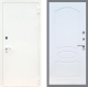 Входная металлическая Дверь Рекс (REX) 1А Белая шагрень FL-128 Белый ясень в Подольск