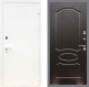 Входная металлическая Дверь Рекс (REX) 1А Белая шагрень FL-128 Венге светлый в Подольск