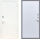 Входная металлическая Дверь Рекс (REX) 1А Белая шагрень FL-289 Белый ясень в Подольск