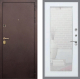 Входная металлическая Дверь Рекс (REX) Лайт 3К Зеркало Пастораль Белый ясень в Подольск
