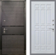 Входная металлическая Дверь Рекс (REX) 15 Черный Кварц FL-33 Белый ясень в Подольск
