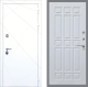 Входная металлическая Дверь Рекс (REX) 13 Силк Сноу FL-33 Белый ясень в Подольск