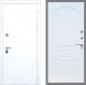 Входная металлическая Дверь Рекс (REX) 13 Силк Сноу FL-128 Белый ясень в Подольск