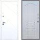 Входная металлическая Дверь Рекс (REX) 13 Силк Сноу FL-128 Сандал белый в Подольск