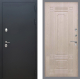 Входная металлическая Дверь Рекс (REX) 5 Черный Муар FL-2 Беленый дуб в Подольск