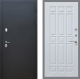 Входная металлическая Дверь Рекс (REX) 5 Черный Муар FL-33 Белый ясень в Подольск