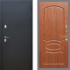 Входная металлическая Дверь Рекс (REX) 5 Черный Муар FL-128 Морёная берёза в Подольск