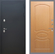 Входная металлическая Дверь Рекс (REX) 5 Черный Муар FL-128 Дуб в Подольск