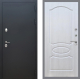 Входная металлическая Дверь Рекс (REX) 5 Черный Муар FL-128 Лиственница беж в Подольск