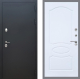 Входная металлическая Дверь Рекс (REX) 5 Черный Муар FL-128 Силк Сноу в Подольск