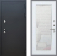 Дверь Рекс (REX) 5 Черный Муар Зеркало Пастораль Белый ясень в Подольск