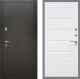 Входная металлическая Дверь Рекс (REX) 5 Серебро Антик Сити Белый ясень в Подольск