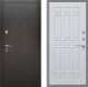 Входная металлическая Дверь Рекс (REX) 5 Серебро Антик FL-33 Белый ясень в Подольск