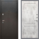 Входная металлическая Дверь Рекс (REX) 5 Серебро Антик FL-117 Бетон светлый в Подольск